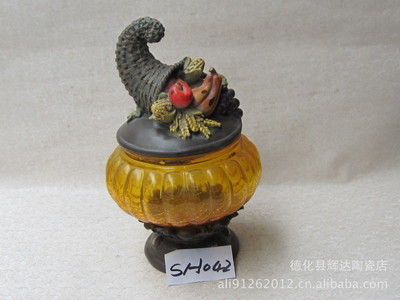批發(fā)樹(shù)脂工藝品 鬼節(jié)系列南瓜擺飾SH042，德化縣輝達(dá)陶瓷店專(zhuān)業(yè)供應(yīng)