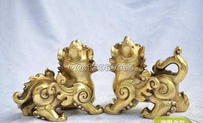 批發純黃銅招財飛貔貅擺件 鎮宅化煞的吉祥工藝品，家居與商業風水之選